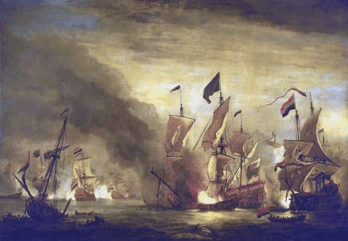 Charles Vane - Fireship (Willem van de Velde 1672-1707)