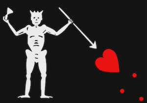 Edward 'Blackbeard' Teach - Blackbeards Pirate Flag